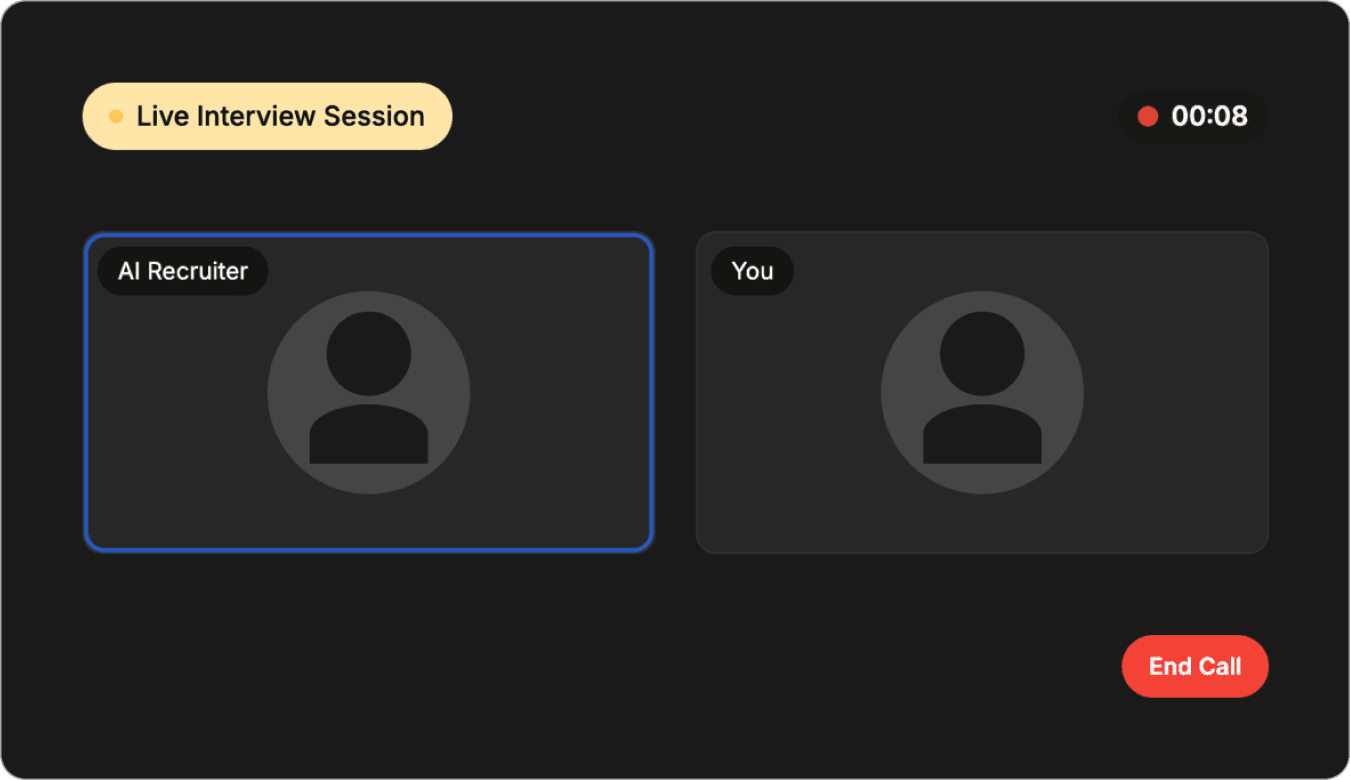 Two-way live interview