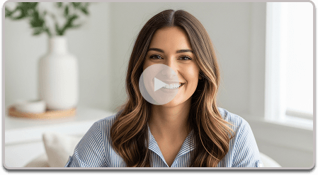 HR professional recording personalized welcome video for candidate recruitment