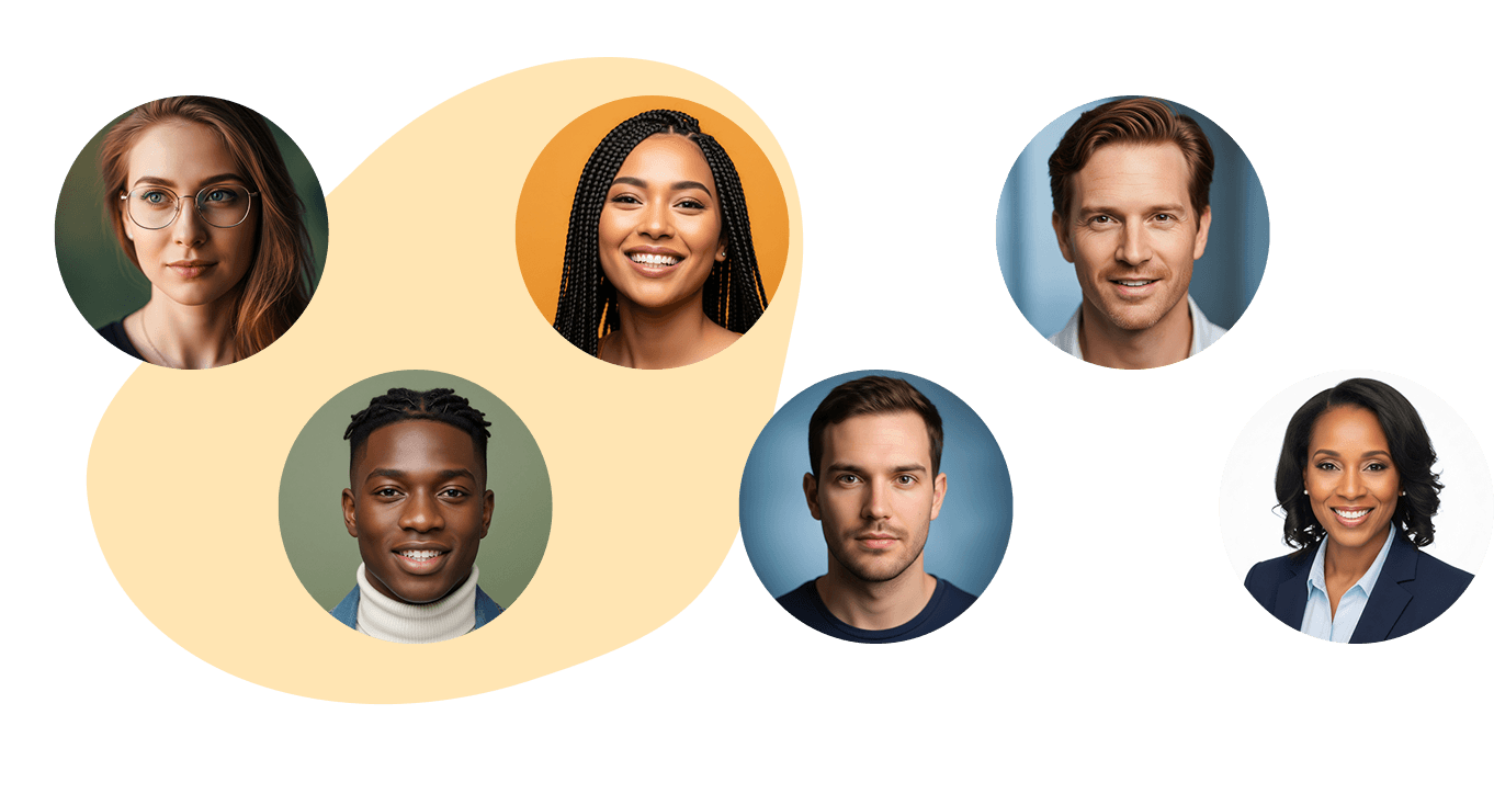 Three-step interview process visualization